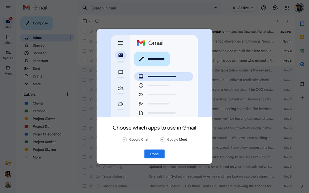 Gmail 錯亂訊息